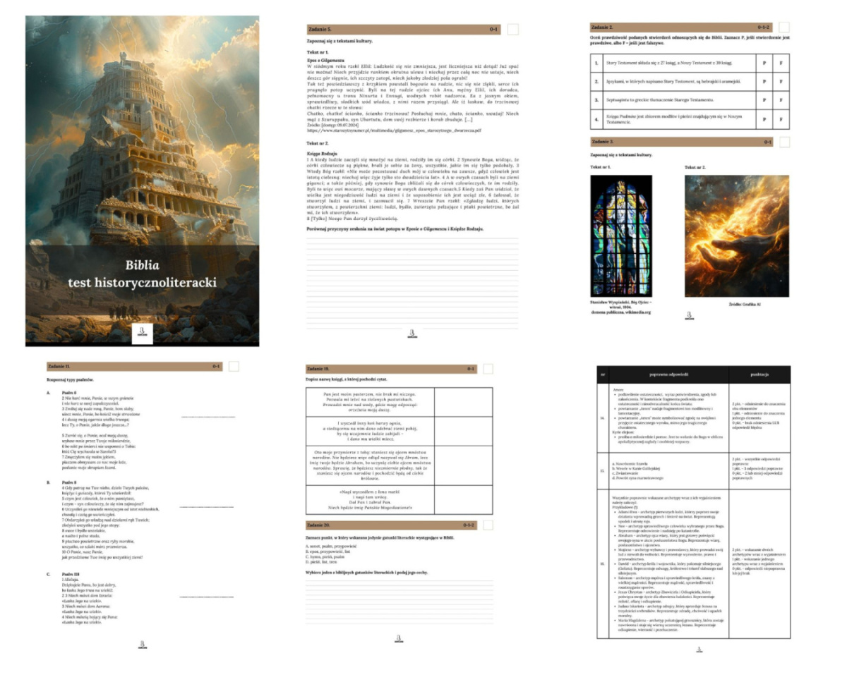 Biblia Test Klasa 1 Liceum